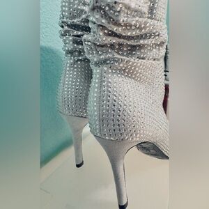Elegant Silver Boots by Nine West